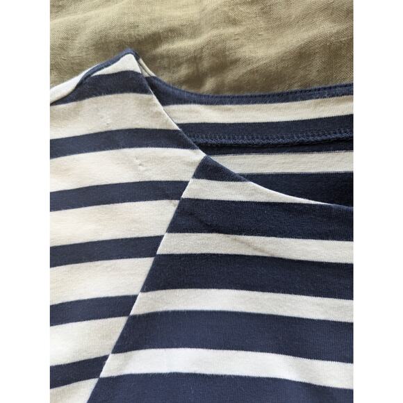 J.Crew 365 Breton Stripe Navy White Fit and Flare Dress Size 2X Nautical Beachy - Picture 12 of 12